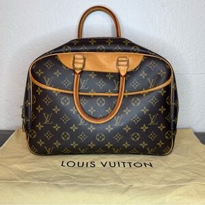 Louis Vuitton Brown and Tan Monogram Deauville